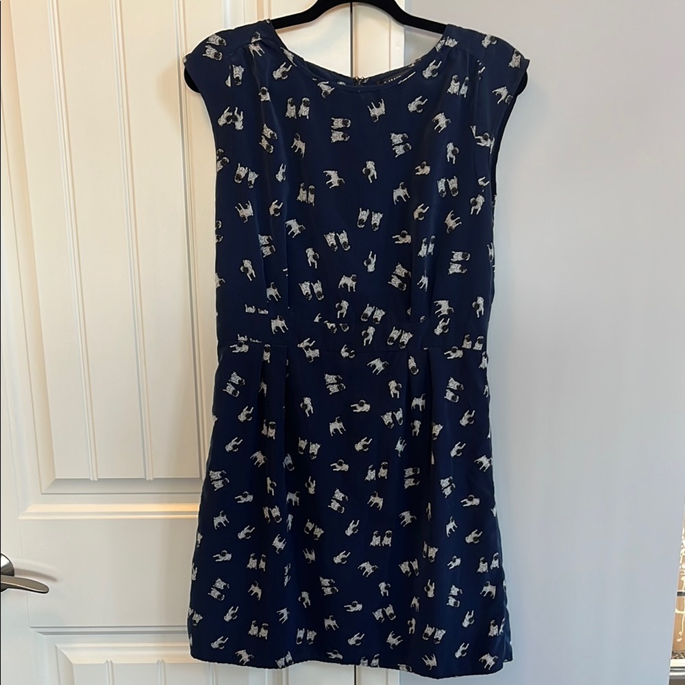 Limited collection Navy Blue Pug Dress 12